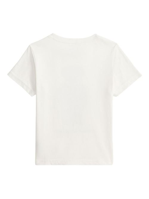 T-shirt bambino Polo Ralph Lauren bianca con stampa Polo Bear RALPH LAUREN KIDS | P00508001